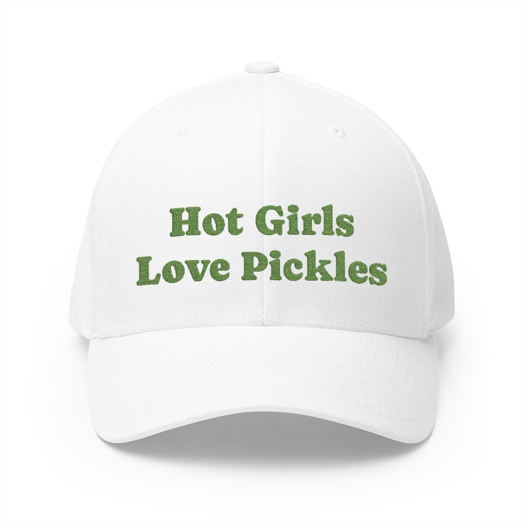 Cap "Hot Girls Love Pickles", Funny Embroidered Hat, Summer Accessory, Gift, Food Lovers, Women