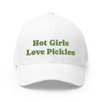 Cap "Hot Girls Love Pickles", Funny Embroidered Hat, Summer Accessory, Gift, Food Lovers, Women