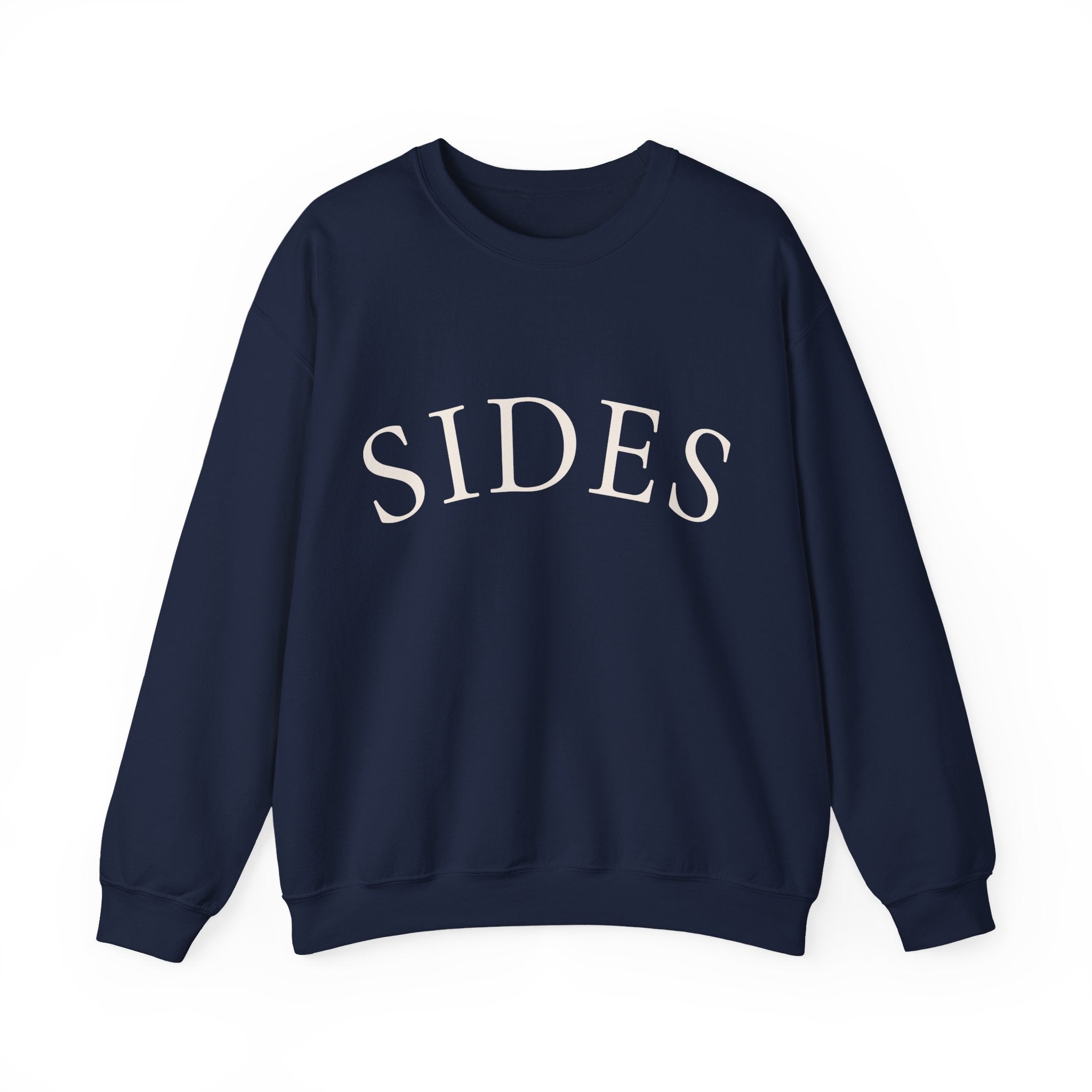SIDES Crewneck Sweatshirt - Minimalist Graphic Pullover