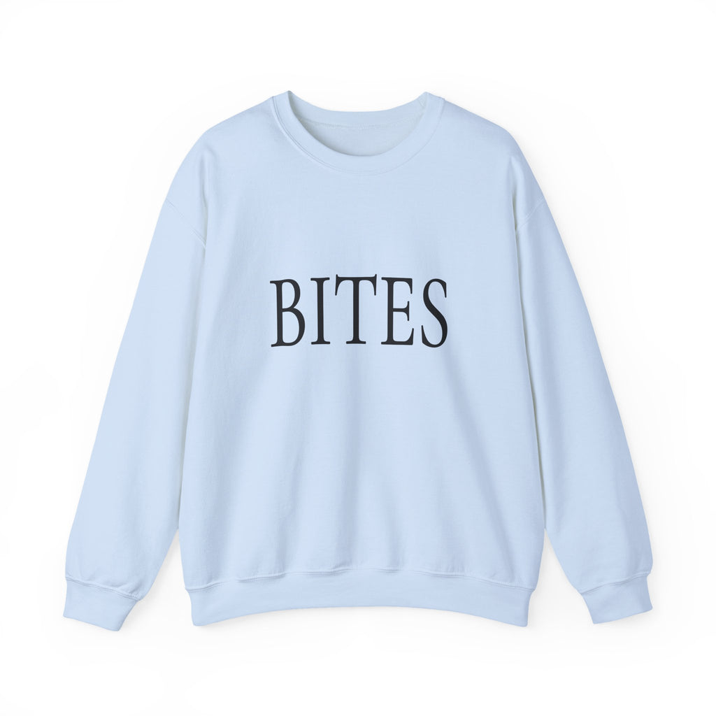 BITES Crewneck Sweatshirt - Minimalist Typography Pullover