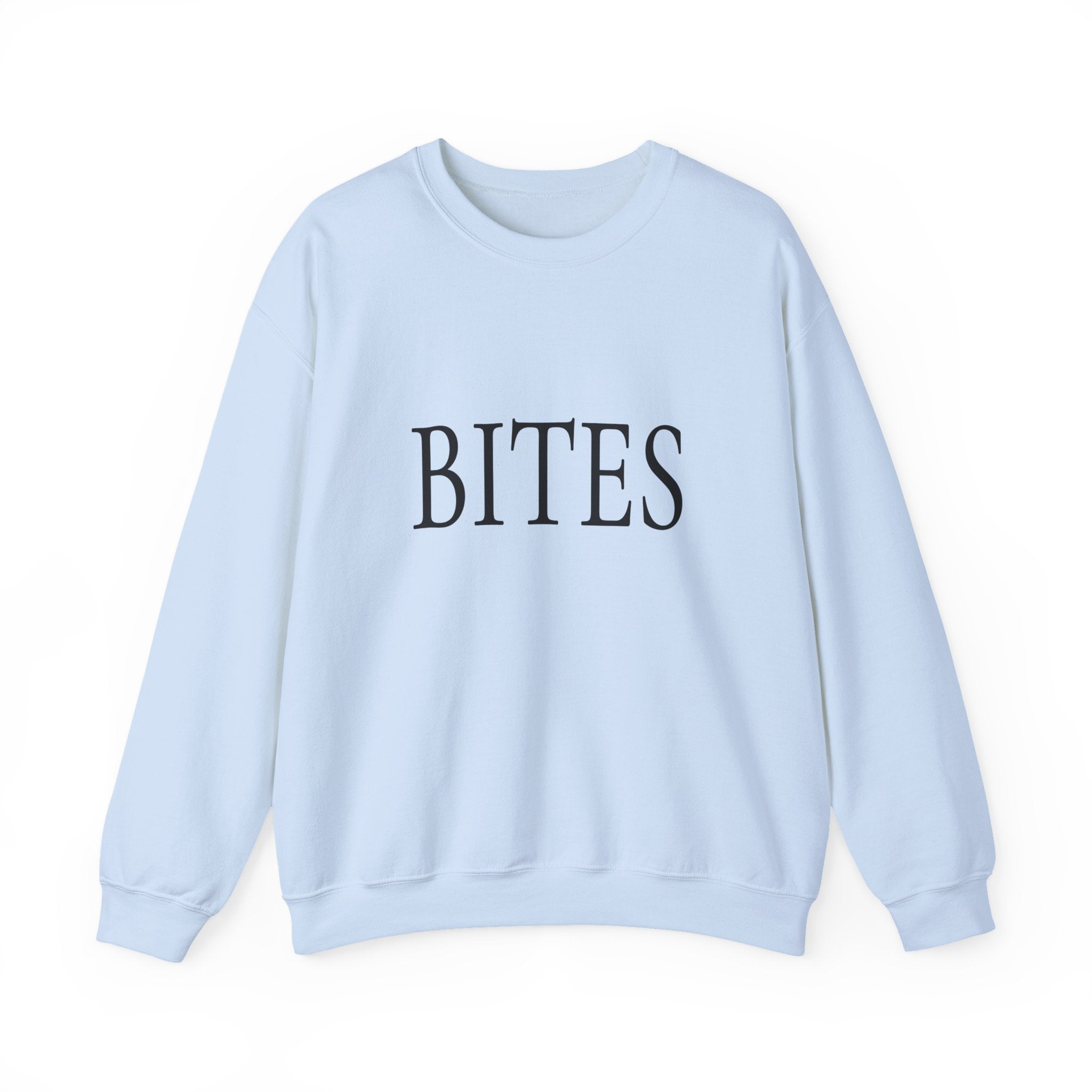 BITES Crewneck Sweatshirt - Minimalist Typography Pullover