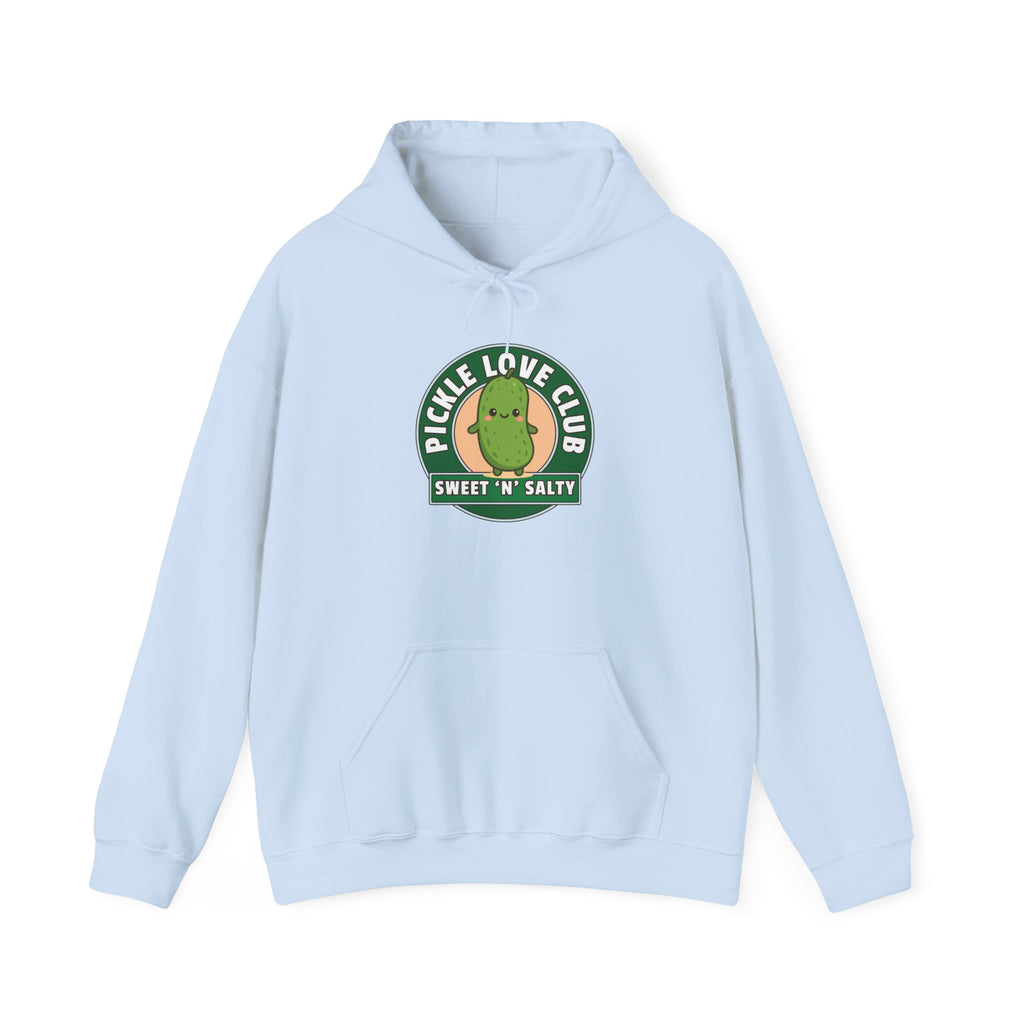 Pickle Love Club Hoodie, Pickle Lover Gift, Foodie Sweatshirt, Funny Hooded Jumper, Gift for Food Lovers, Food Pun Apparel
