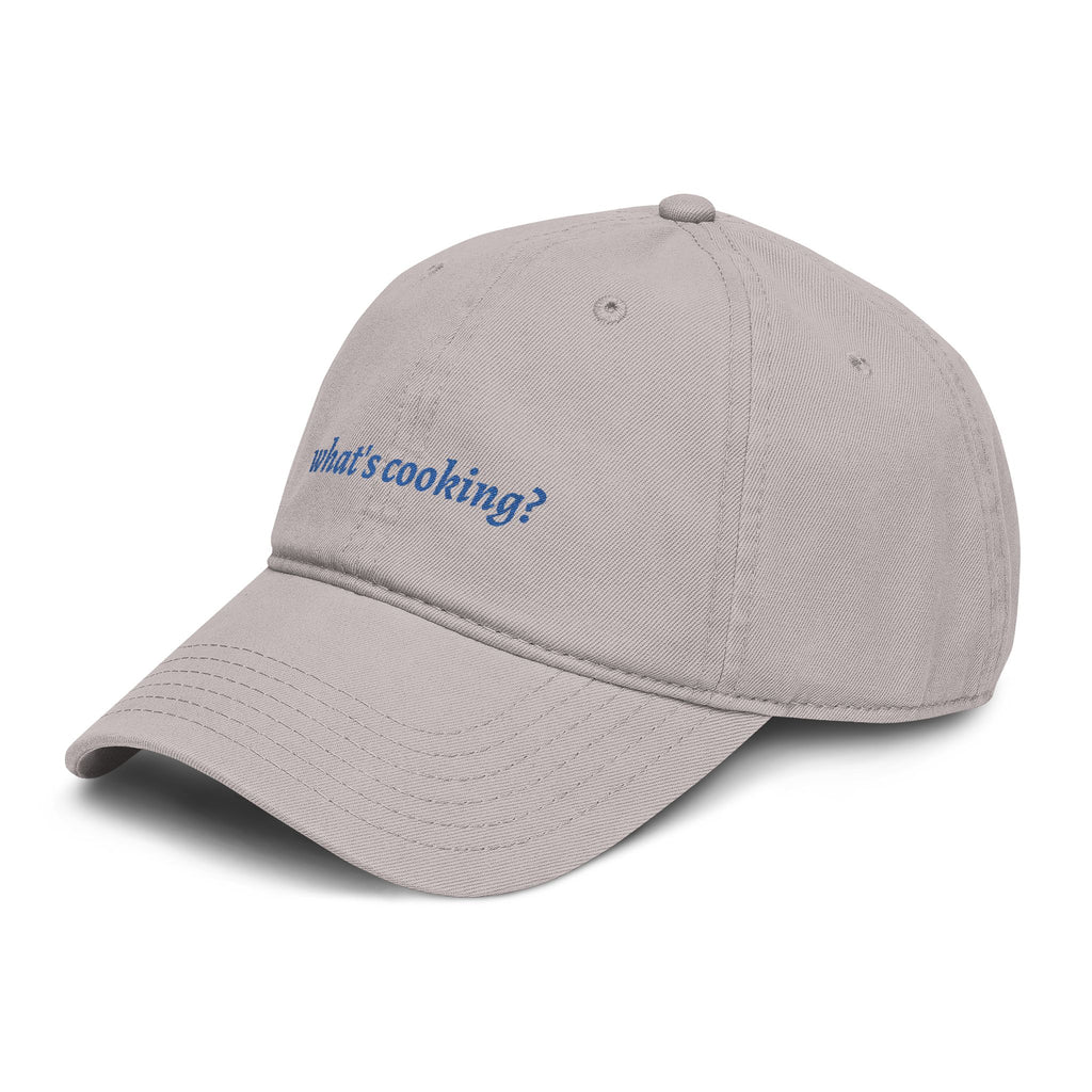 what's cooking? cap | embroidered text baseball cap