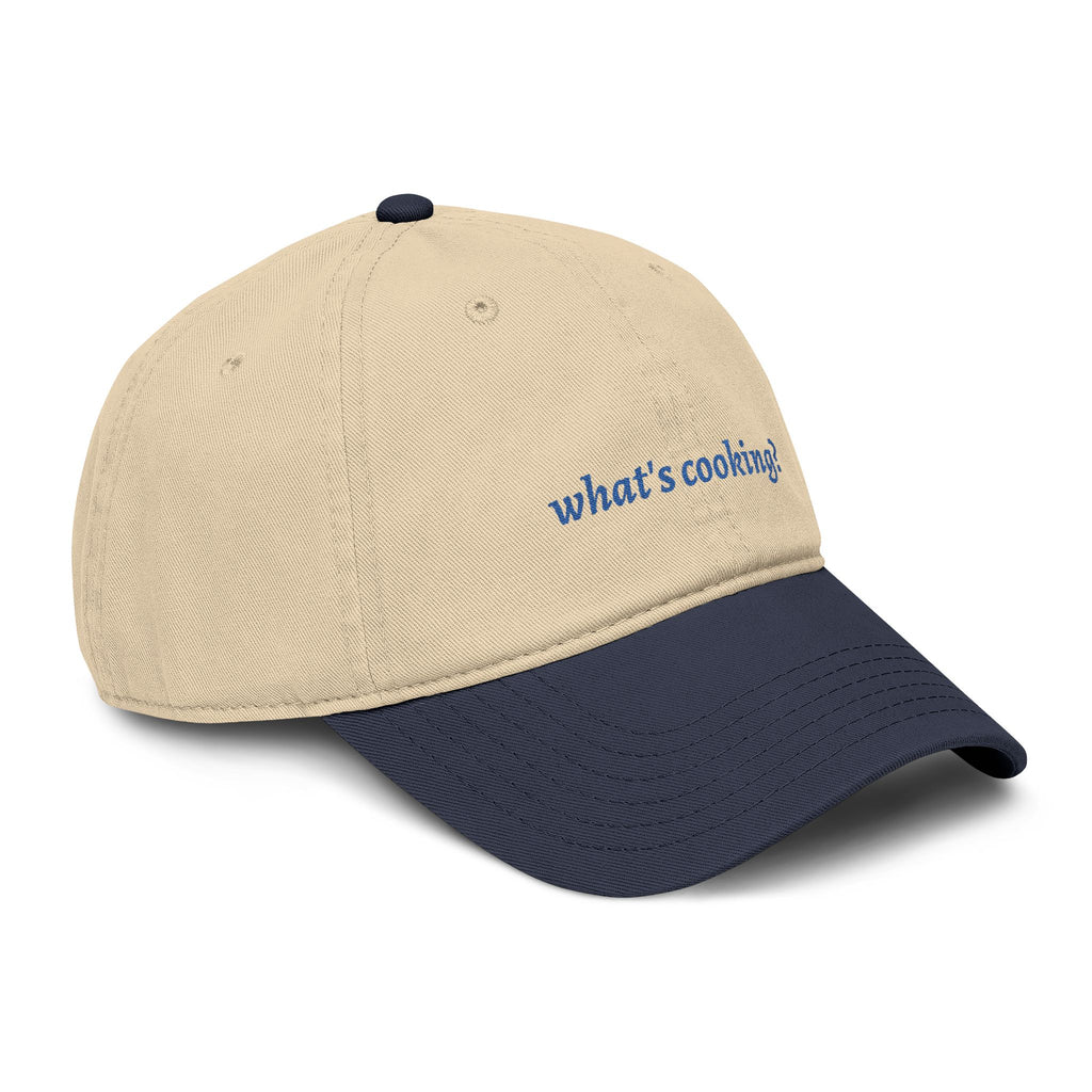 what's cooking? cap | embroidered text baseball cap