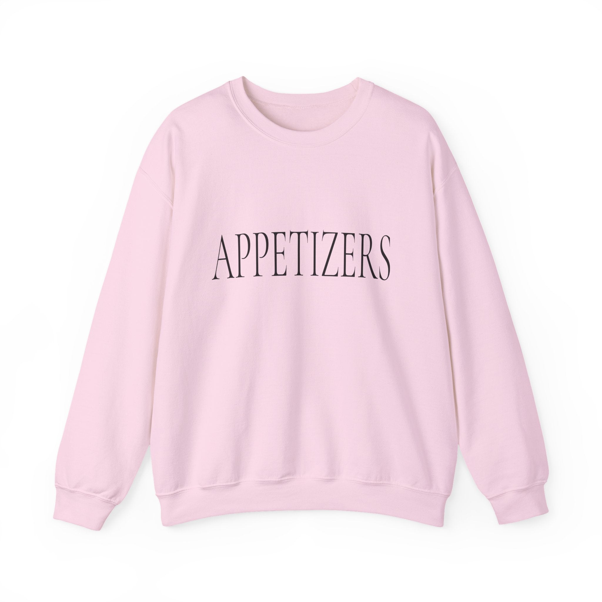 APPETIZERS Crewneck Sweatshirt - Minimalist White Graphic Pullover