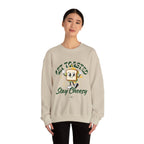 Get Toasted Stay Cheesy Sweatshirt, Cozy Graphic Crewneck, Cute Foodie Apparel, Funny Gift, Unisex Casual Wear