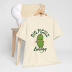 Pickle Energy Tee, Unisex Funny T-Shirt, Gift for Friends, Humorous Apparel, Summer Fun Top, Birthday Gift, Vegan Humor Shirt
