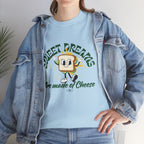 Cheesy Dream Tee, Fun Graphic T-Shirt, Unique Gift, Foodie Apparel, Casual Wear, Everyday Humor Shirt