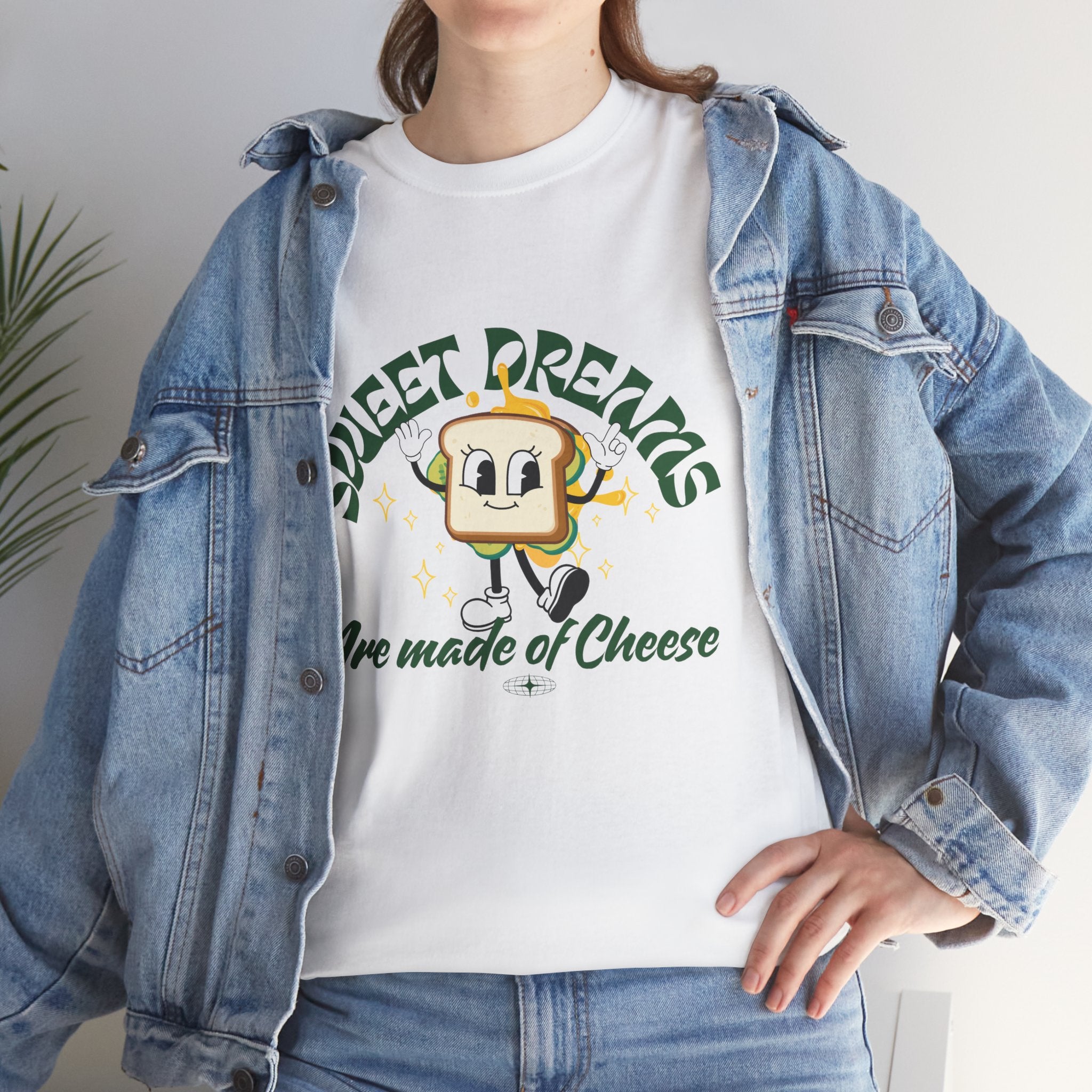 Cheesy Dream Tee, Fun Graphic T-Shirt, Unique Gift, Foodie Apparel, Casual Wear, Everyday Humor Shirt