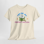 Cat Matcha Tee, Cute Matcha T-shirt, Cat Lover Gift, Unisex Tee, Heavy Cotton Tee, Perfect Matcha Shirt