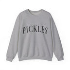 Pickles Crewneck Sweatshirt - Minimal White Graphic Pullover