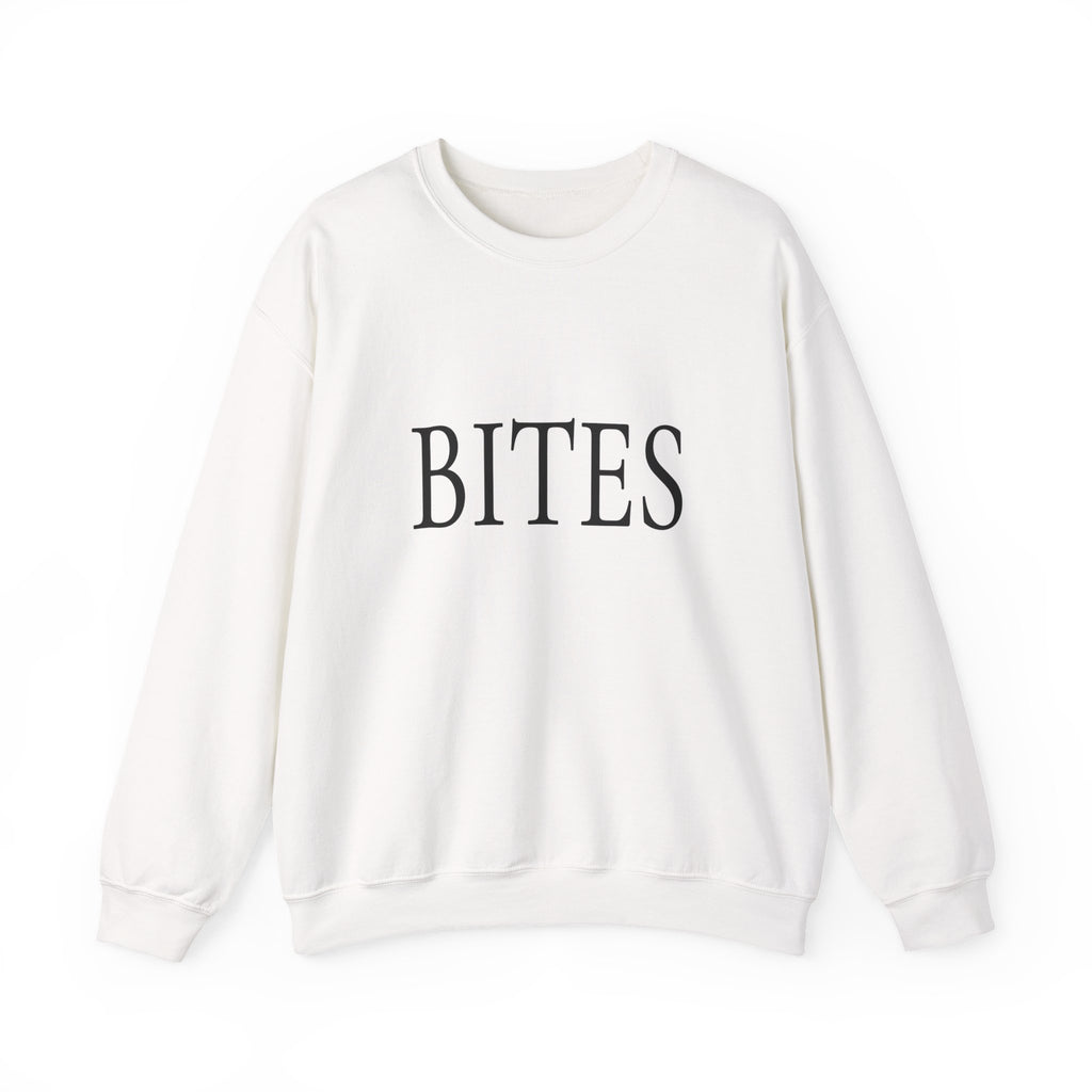 BITES Crewneck Sweatshirt - Minimalist Typography Pullover