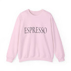 ESPRESSO Crewneck Sweatshirt - Minimal Coffee Graphic Pullover