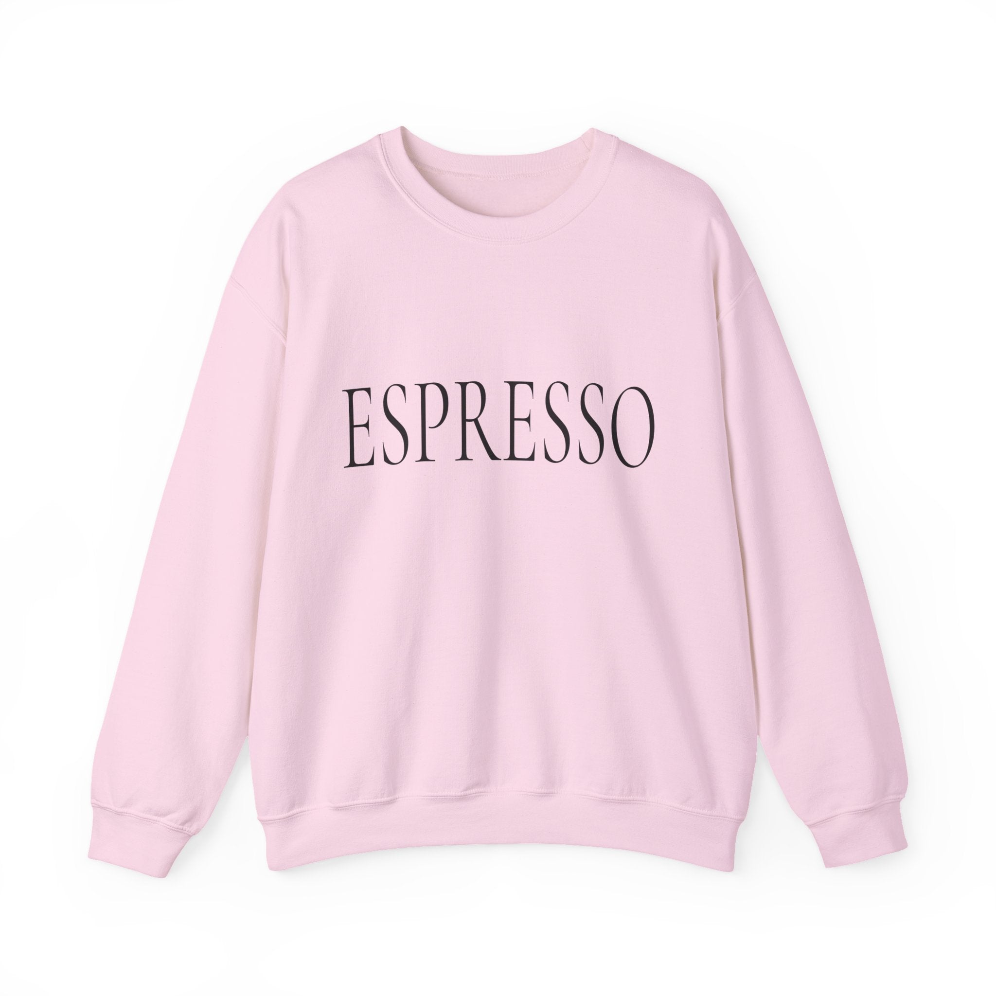 ESPRESSO Crewneck Sweatshirt - Minimal Coffee Graphic Pullover