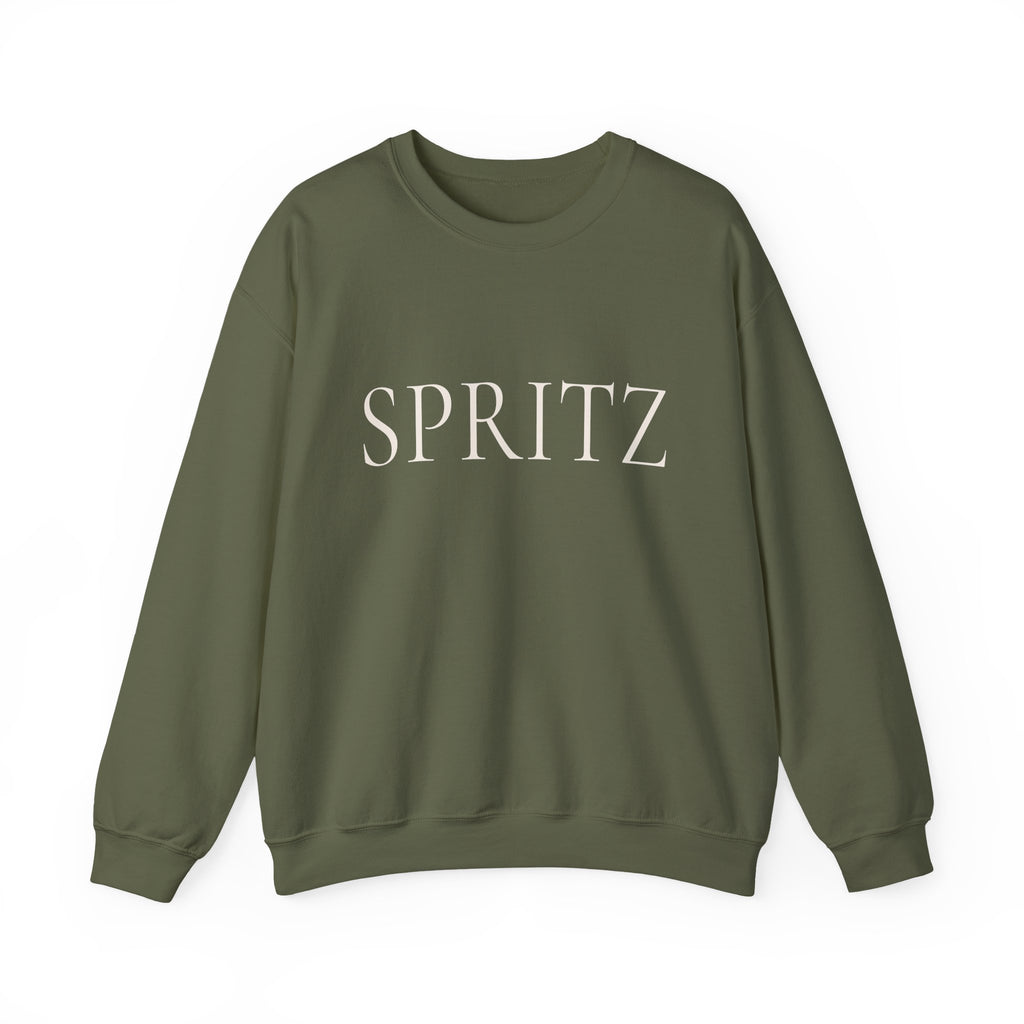 SPRITZ Crewneck Sweatshirt - Minimal Champagne Cocktail Graphic Sweatshirt