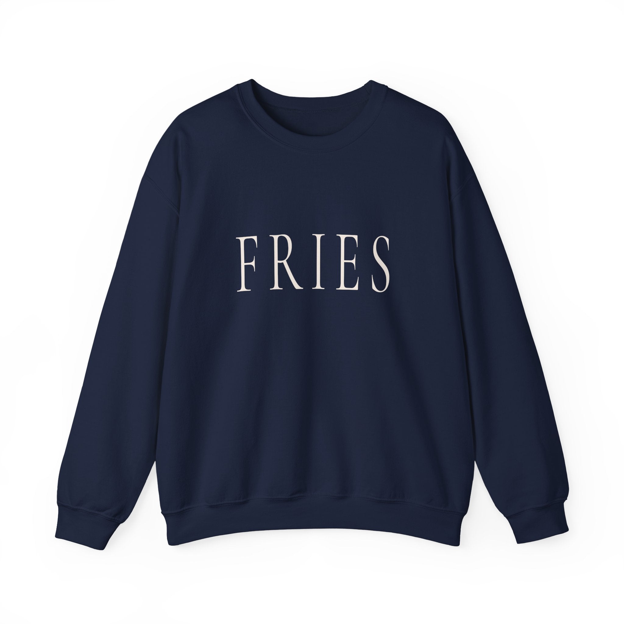 FRIES Crewneck Sweatshirt - Minimal Foodie Pullover