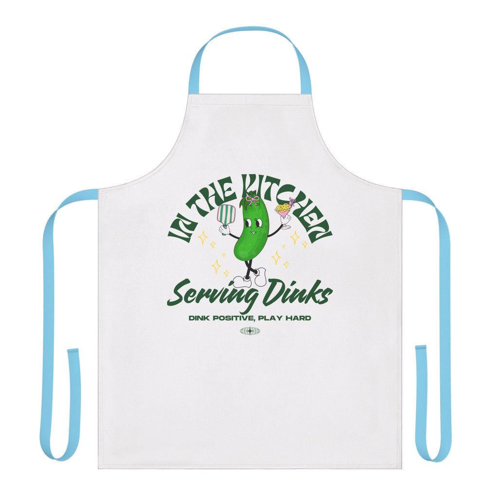 Whimsical Kitchen Apron, Fun Cooking Gift, Chef Apron, Serving Drinks Apparel, Perfect for Hostess Gifts, Green Pepper Design