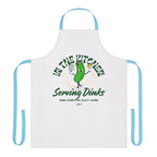Whimsical Kitchen Apron, Fun Cooking Gift, Chef Apron, Serving Drinks Apparel, Perfect for Hostess Gifts, Green Pepper Design
