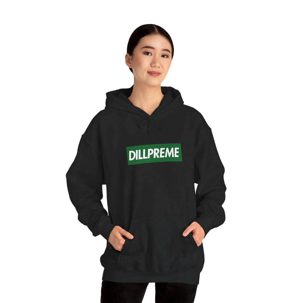 Dillpreme Pickle Bicycle Logo Powered by Pickles Hoodie | Big Dill