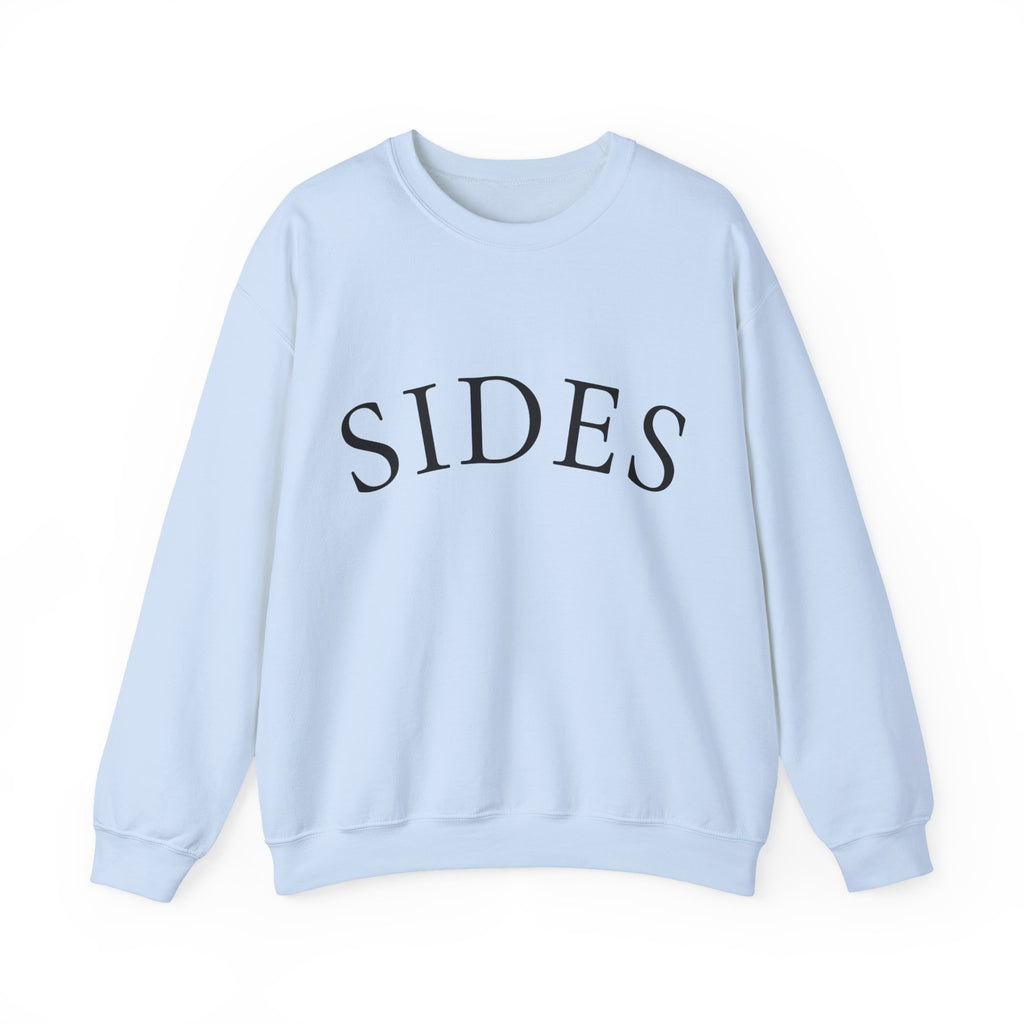 SIDES Crewneck Sweatshirt - Minimalist Graphic Pullover