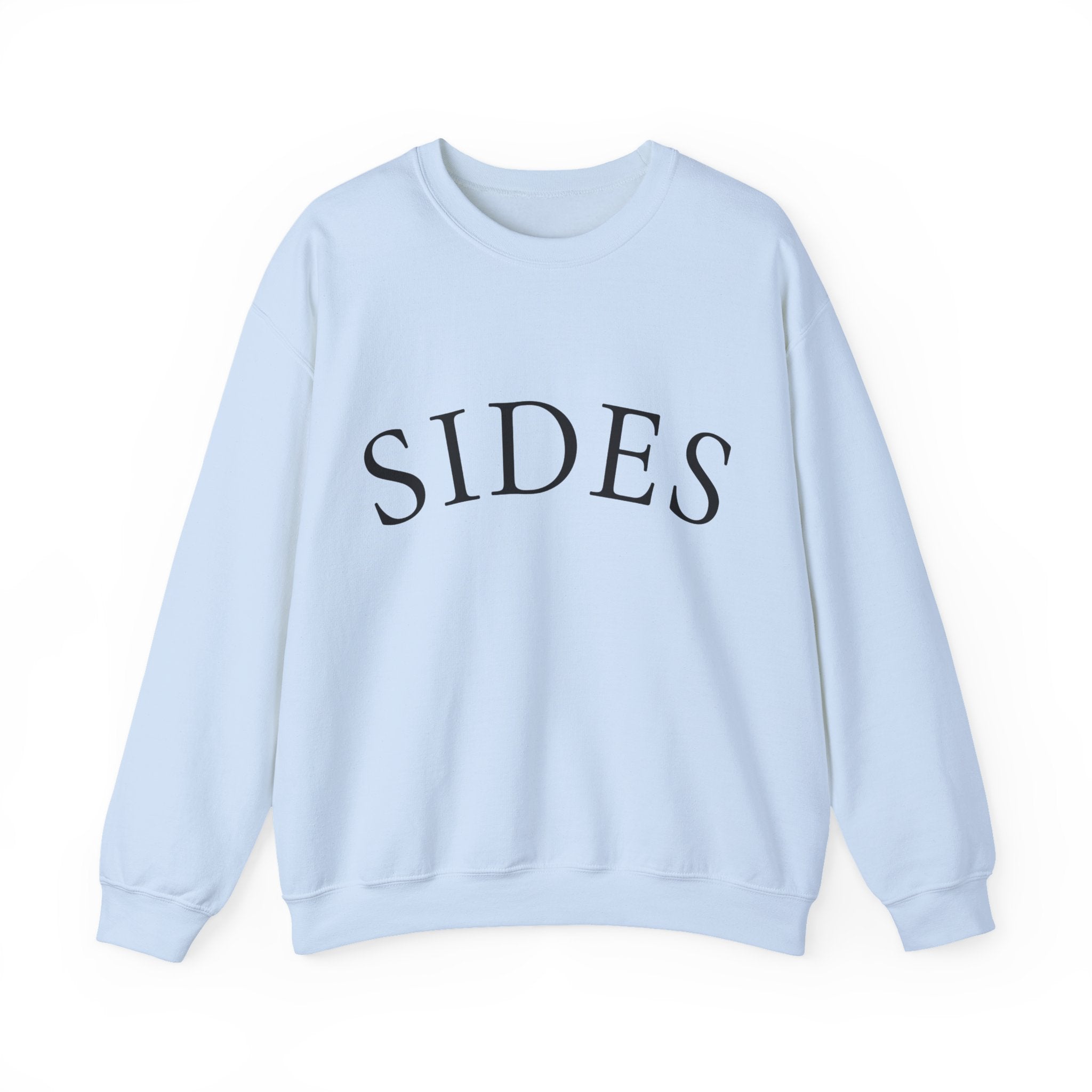 SIDES Crewneck Sweatshirt - Minimalist Graphic Pullover