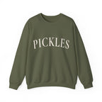 Pickles Crewneck Sweatshirt - Minimal White Graphic Pullover