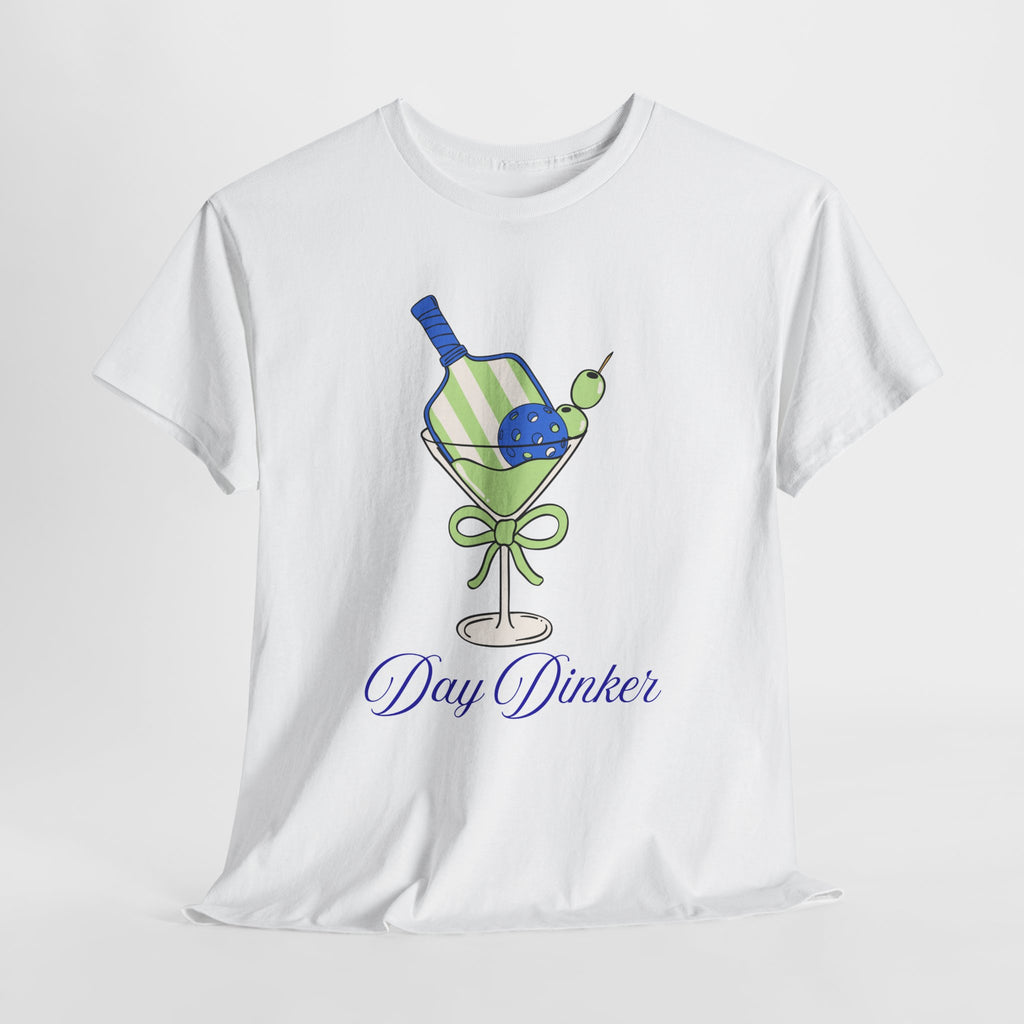 Day Drinker Pickleball Tee, Unisex Cotton T-Shirt, Summer Party Shirt, Gift for Cocktail Lovers, Fun Weekend Wear Casual