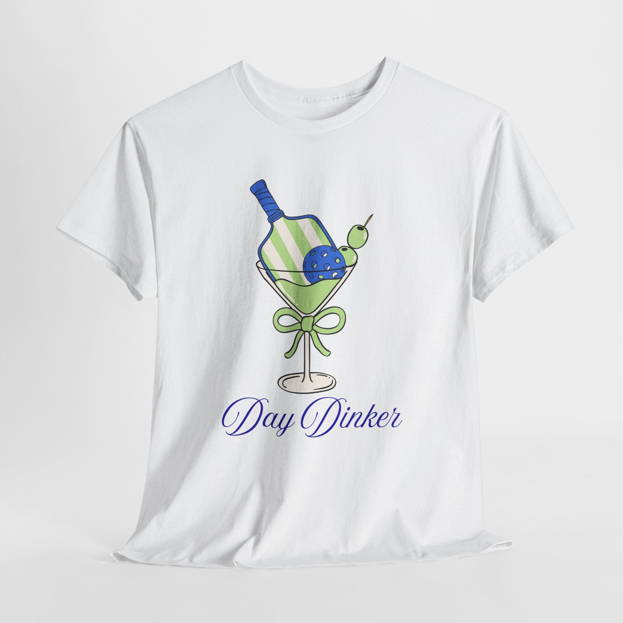 Day Drinker Pickleball Tee, Unisex Cotton T-Shirt, Summer Party Shirt, Gift for Cocktail Lovers, Fun Weekend Wear Casual