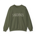 SARDINES Crewneck Sweatshirt – Minimalist Typography Pullover