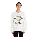 Get Toasted Stay Cheesy Sweatshirt, Cozy Graphic Crewneck, Cute Foodie Apparel, Funny Gift, Unisex Casual Wear