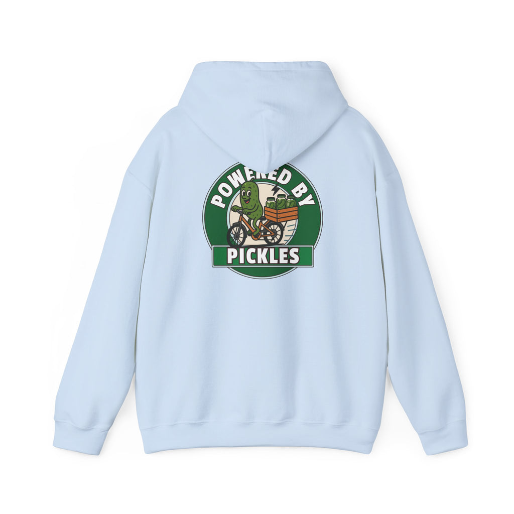 Dillpreme Pickle Bicycle Logo Powered by Pickles Hoodie | Big Dill