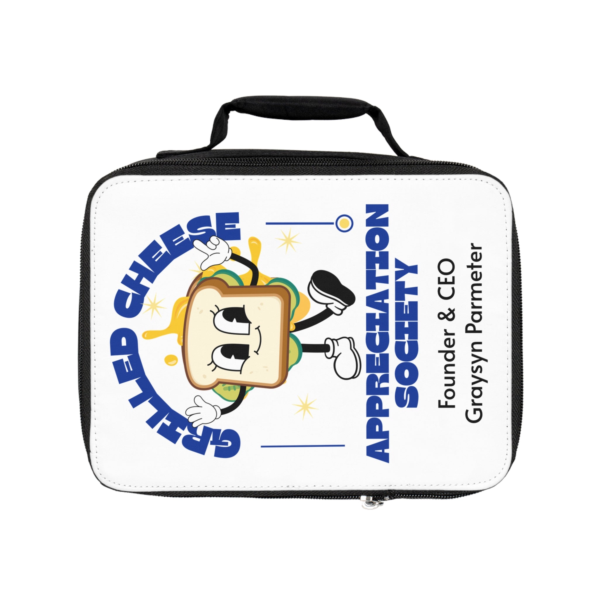 Grilled Cheese Lunch Bag - Fun and Quirky Tote for Food Lovers, Perfect Gift for Kids, School, Picnics, and Parties