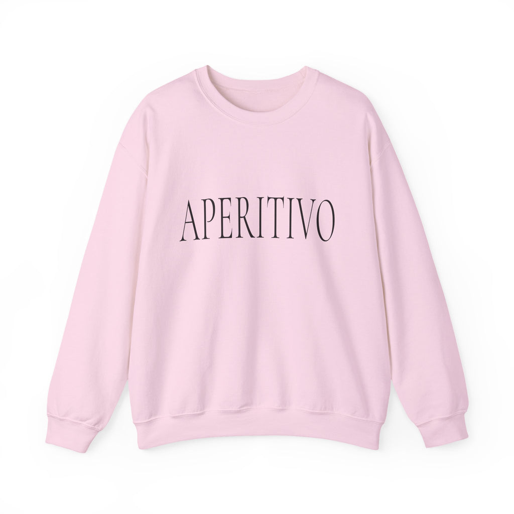 APERITIVO Crewneck Sweatshirt - Chic Italian Aperitif Graphic Sweatshirt