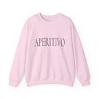 APERITIVO Crewneck Sweatshirt - Chic Italian Aperitif Graphic Sweatshirt