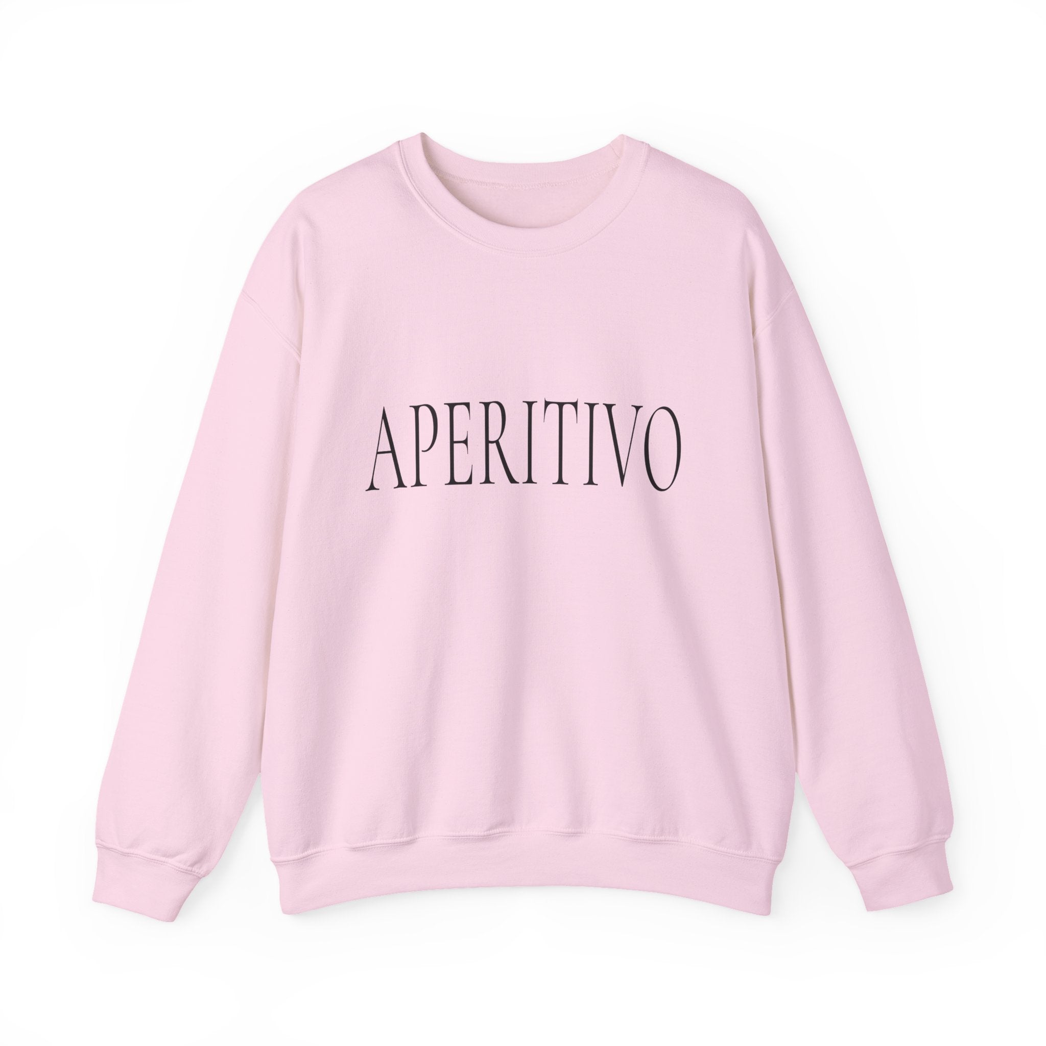 APERITIVO Crewneck Sweatshirt - Chic Italian Aperitif Graphic Sweatshirt