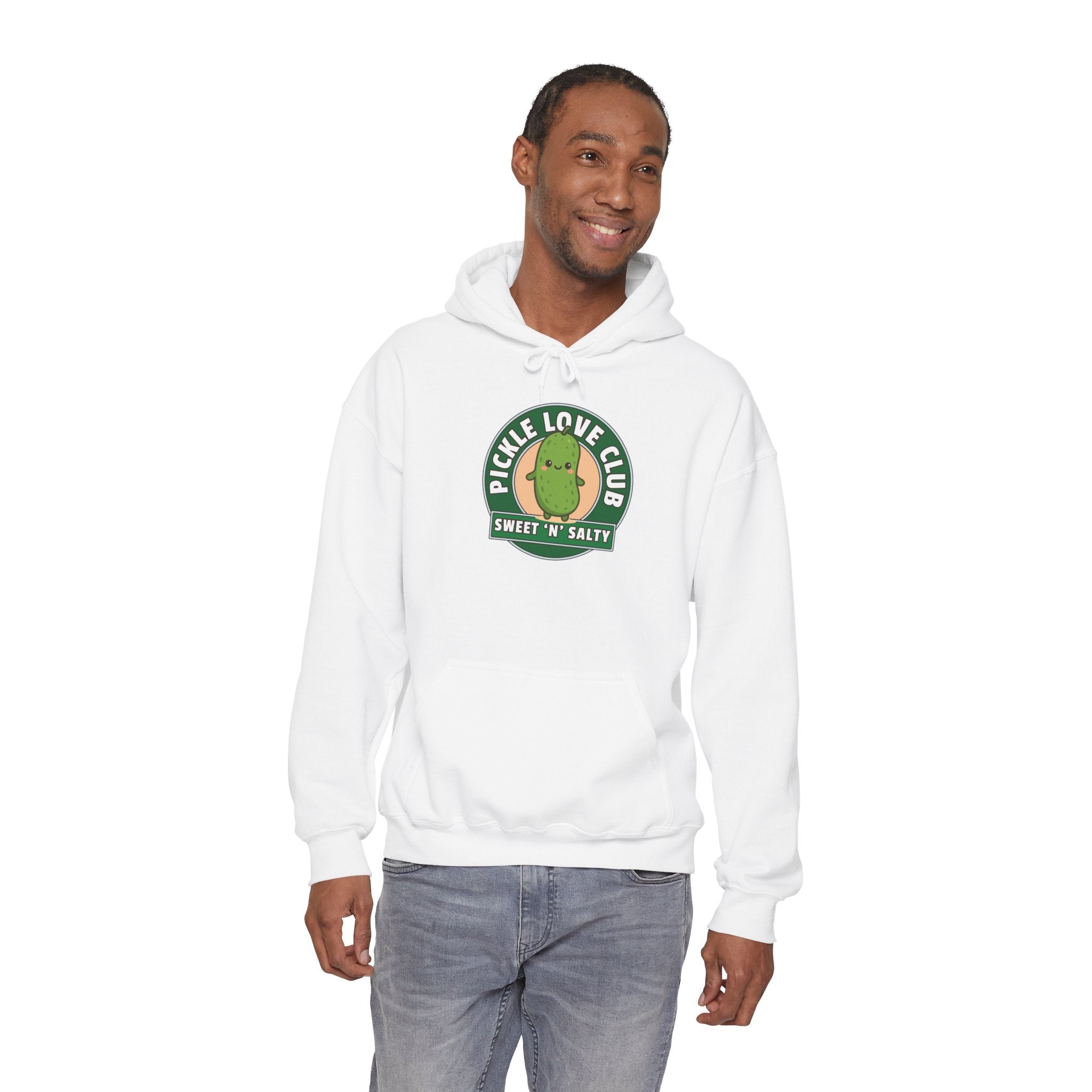 Pickle Love Club Hoodie, Pickle Lover Gift, Foodie Sweatshirt, Funny Hooded Jumper, Gift for Food Lovers, Food Pun Apparel