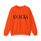 SNACKS Crewneck Sweatshirt - Minimal Foodie Graphic Pullover