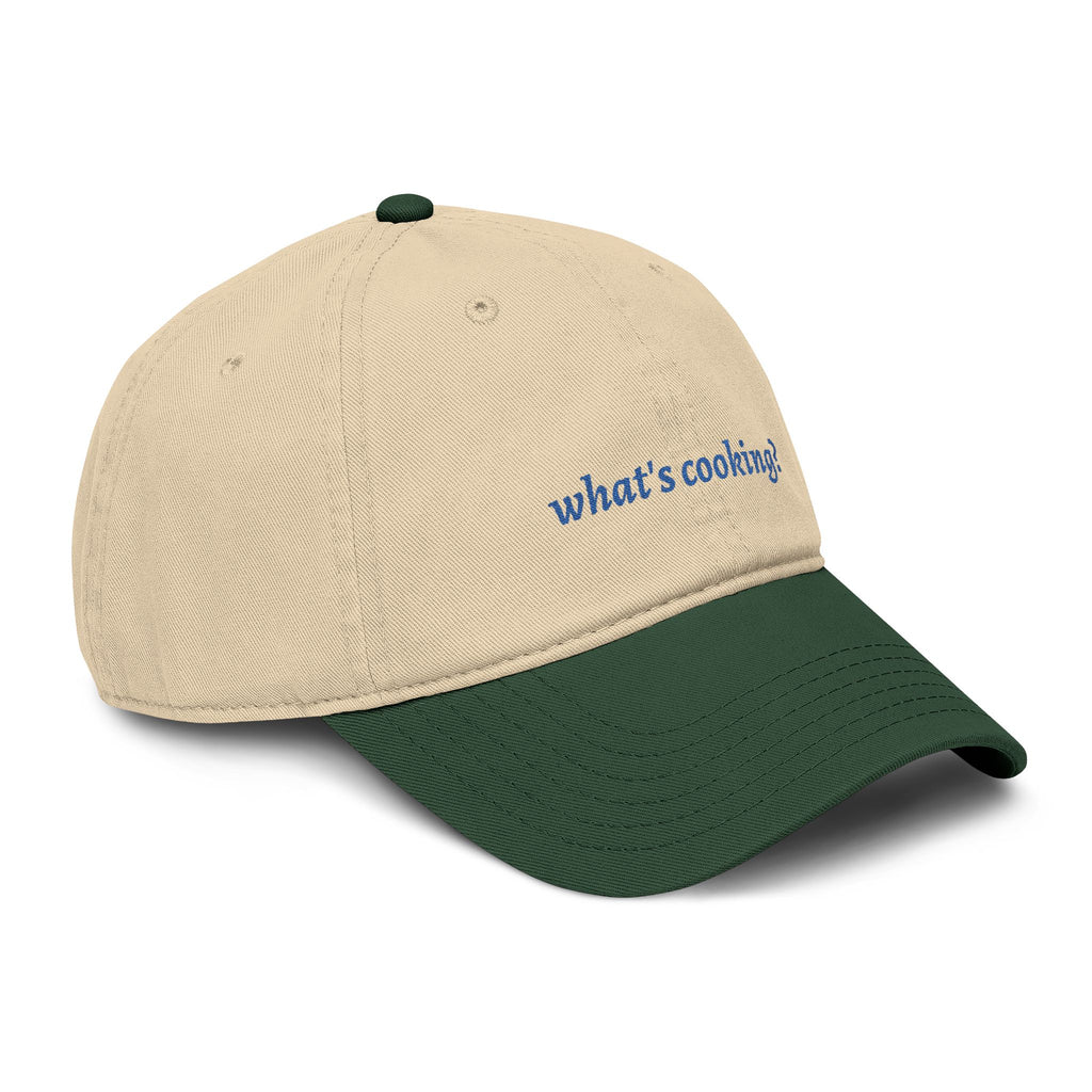 what's cooking? cap | embroidered text baseball cap
