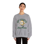 Get Toasted Stay Cheesy Sweatshirt, Cozy Graphic Crewneck, Cute Foodie Apparel, Funny Gift, Unisex Casual Wear