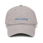 what's cooking? cap | embroidered text baseball cap