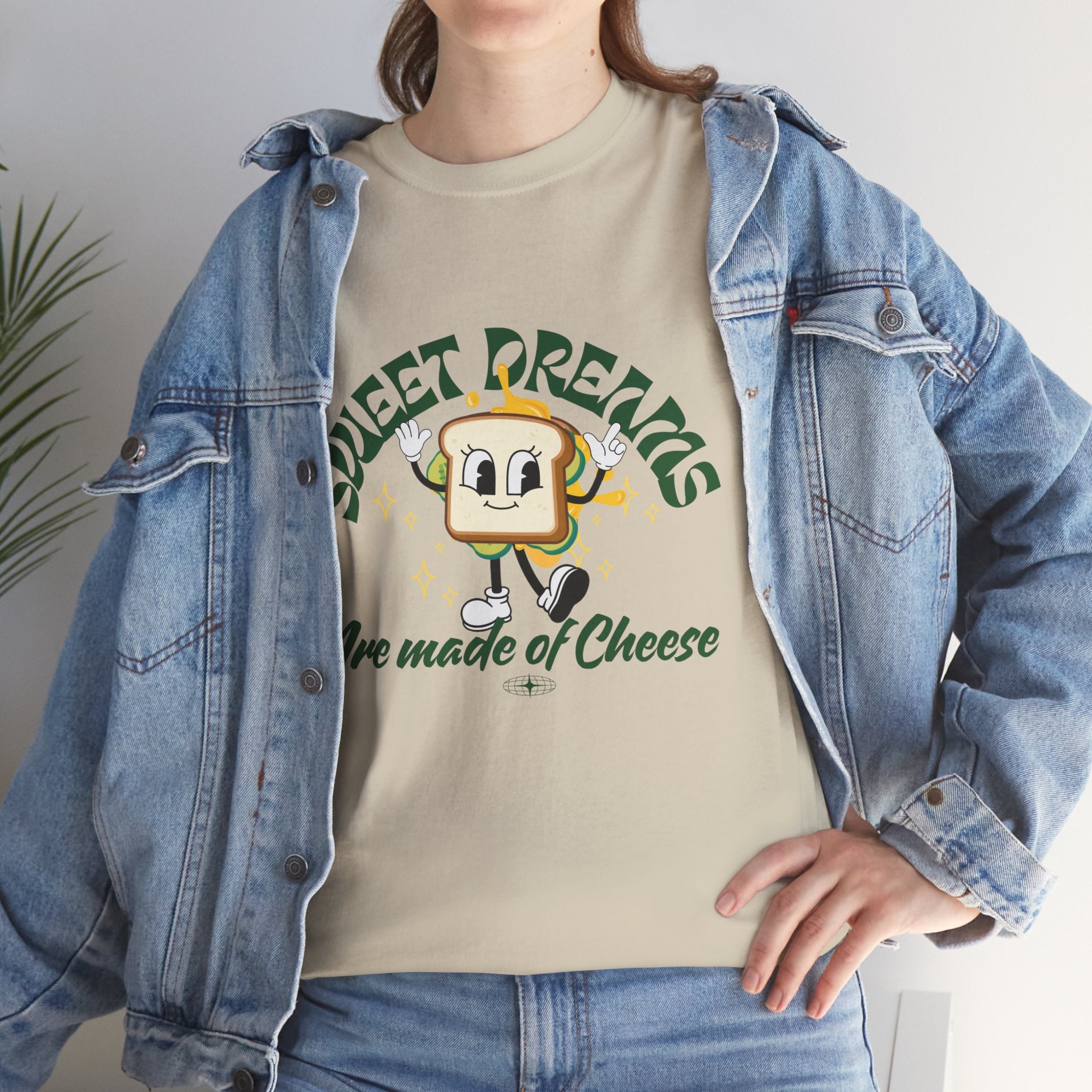 Cheesy Dream Tee, Fun Graphic T-Shirt, Unique Gift, Foodie Apparel, Casual Wear, Everyday Humor Shirt