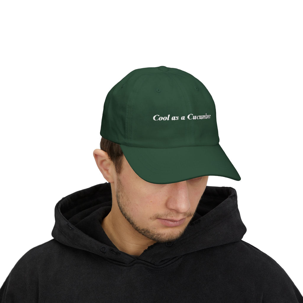 Cool as a Cucumber Dad Cap, Casual Hat for Men, Gift for Father's Day, Trendy Summer Accessory, Comfortable Dad Hat