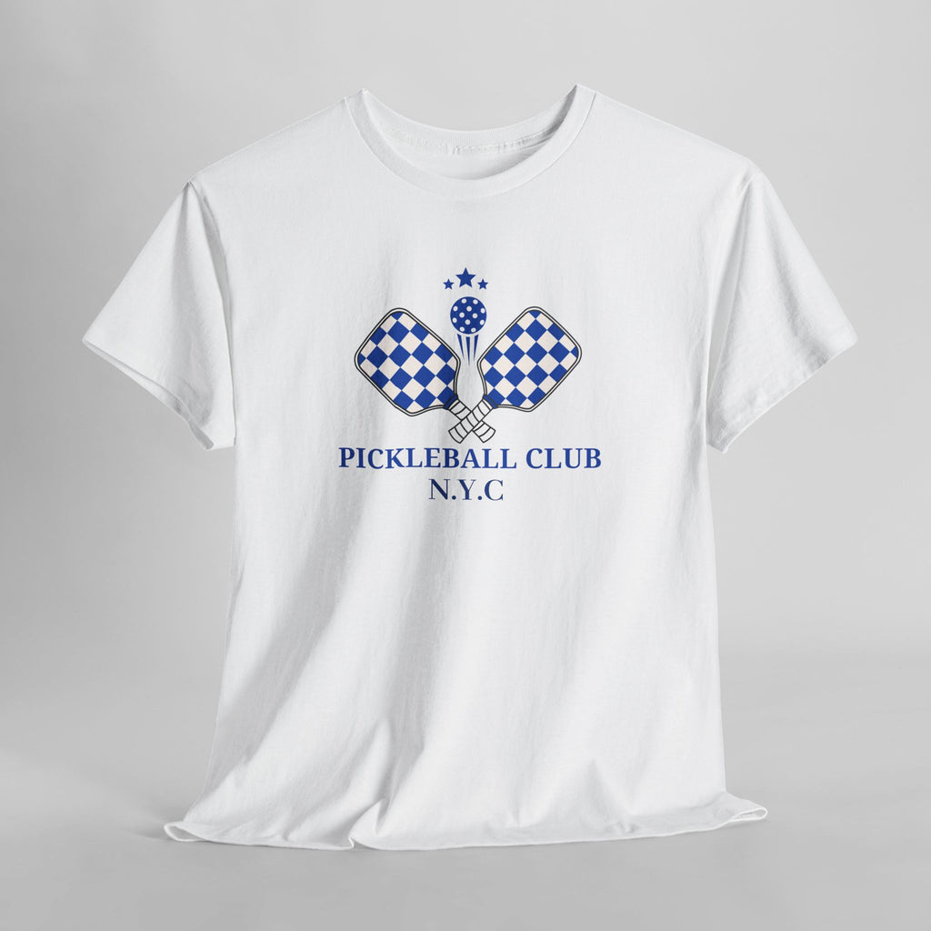 PERSONALISABLE Pickleball Club Unisex Heavy Cotton Tee, Customized Pickleball Team Shirt, Pickleball Lover Gift, Sports Fan T-Shirt,