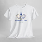 PERSONALISABLE Pickleball Club Unisex Heavy Cotton Tee, Customized Pickleball Team Shirt, Pickleball Lover Gift, Sports Fan T-Shirt,