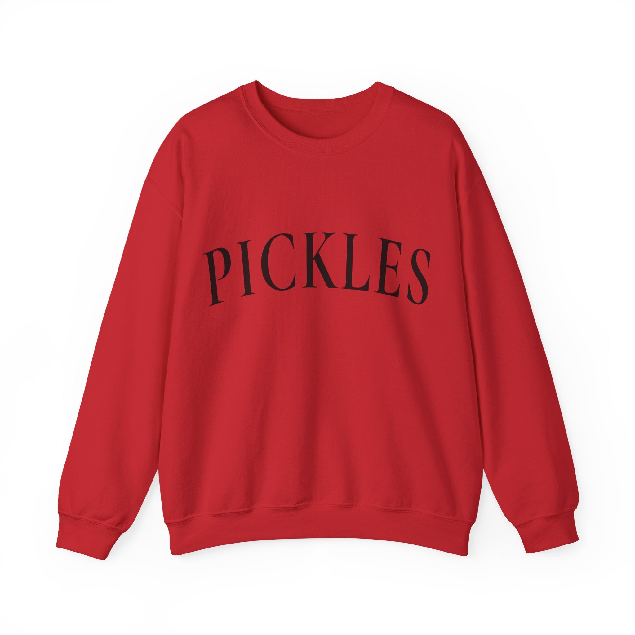 Pickles Crewneck Sweatshirt - Minimal White Graphic Pullover