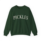 Pickles Crewneck Sweatshirt - Minimal White Graphic Pullover