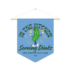 Pickleball Pennant Decor, Fun Kitchen Wall Hanging, Serving Drinks Banner, Kitchen Party Decor, Playful Home Accents, Pickle ball