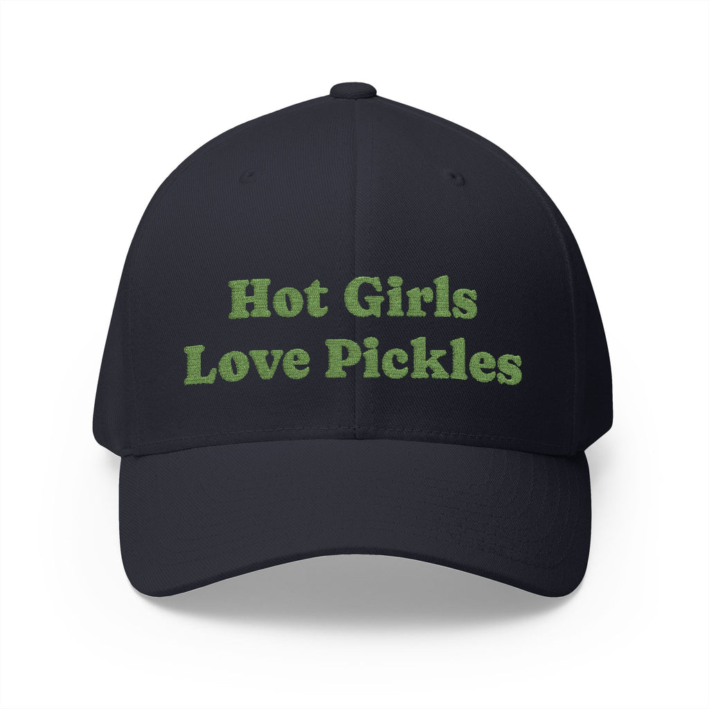 Hot Girls Love Pickles Cap, Cute Embroidered Hat, Gift for Food Lovers, Trendy Casual Wear, Fun Accessory for Summer