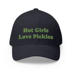 Hot Girls Love Pickles Cap, Cute Embroidered Hat, Gift for Food Lovers, Trendy Casual Wear, Fun Accessory for Summer
