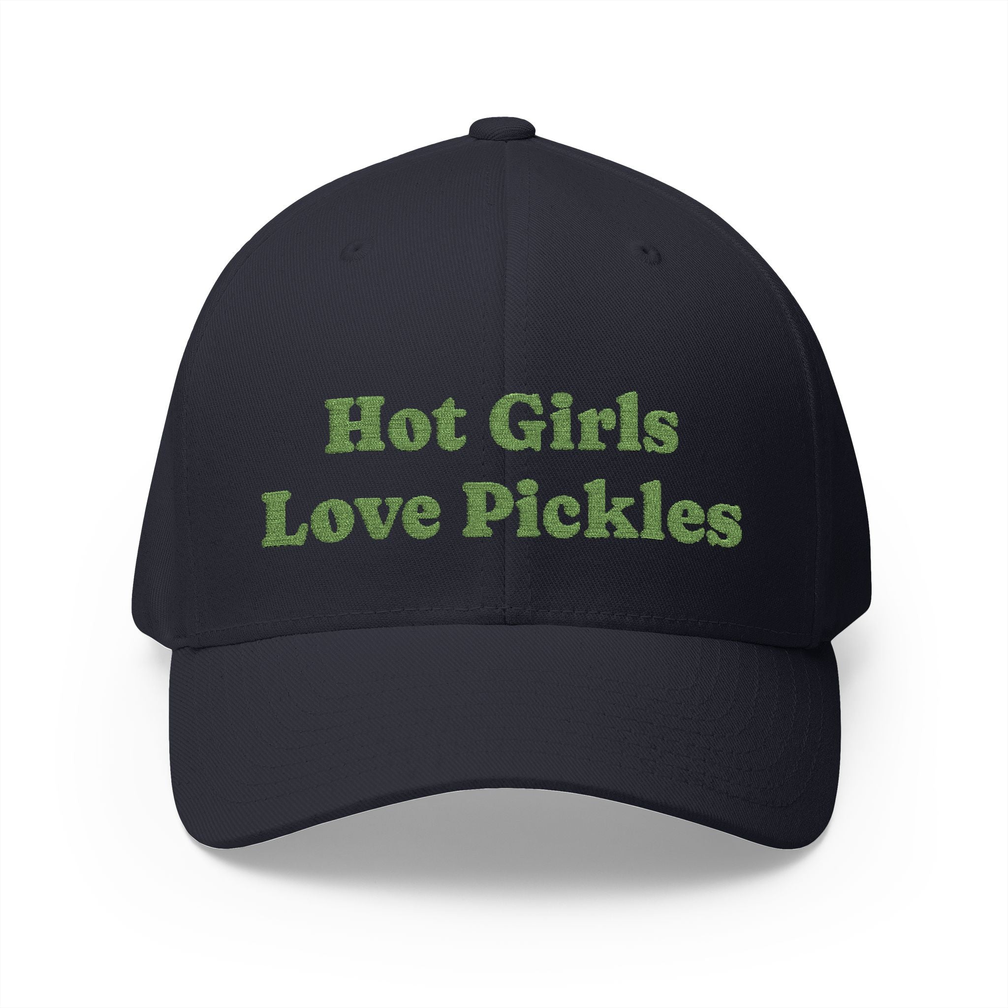 Hot Girls Love Pickles Cap, Cute Embroidered Hat, Gift for Food Lovers, Trendy Casual Wear, Fun Accessory for Summer